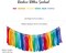 Rainbow Ribbon Felt Ball Garland Fabric Pom Pom Banner(Rainbow)